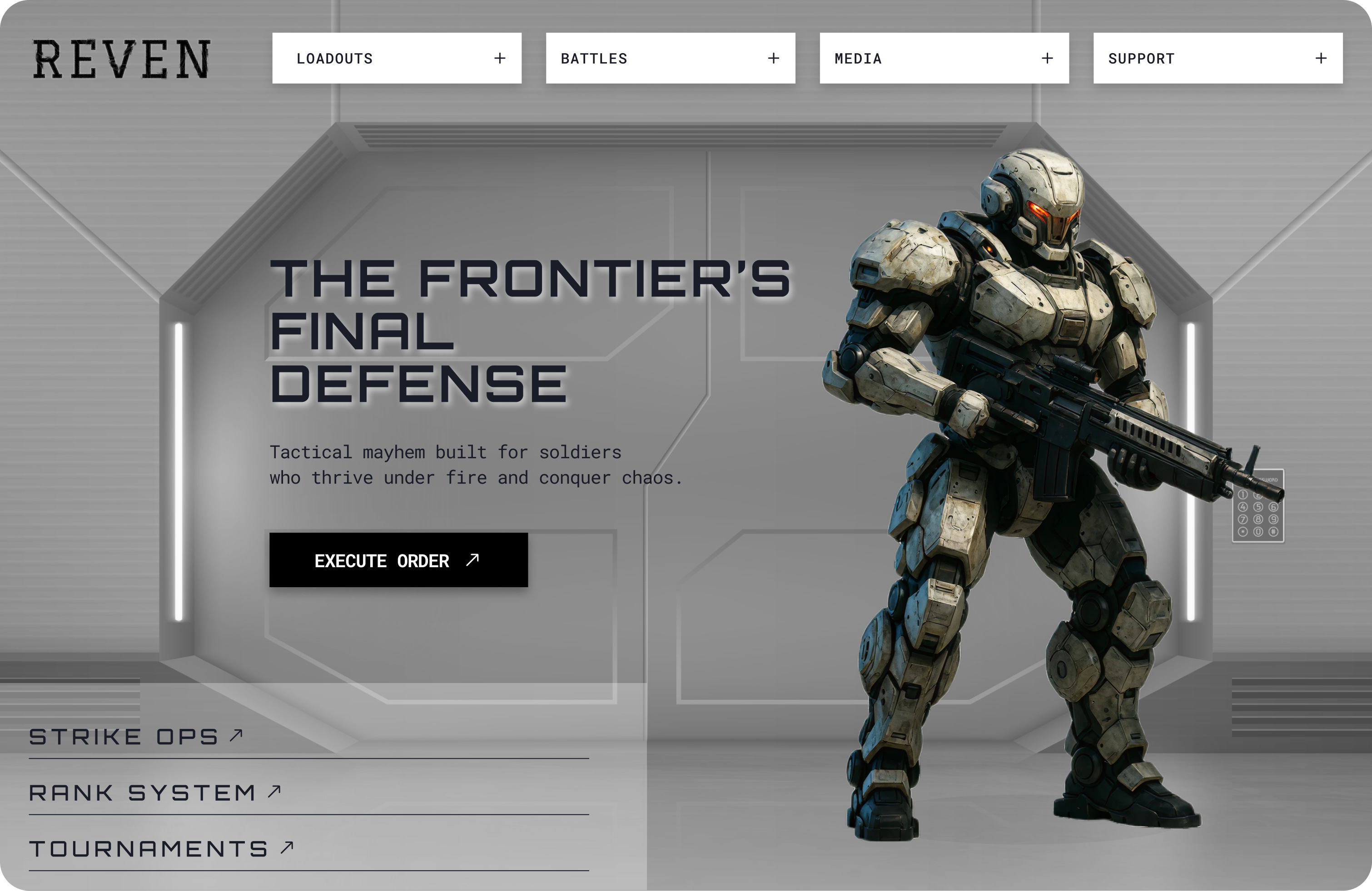 Reven · game landing page
