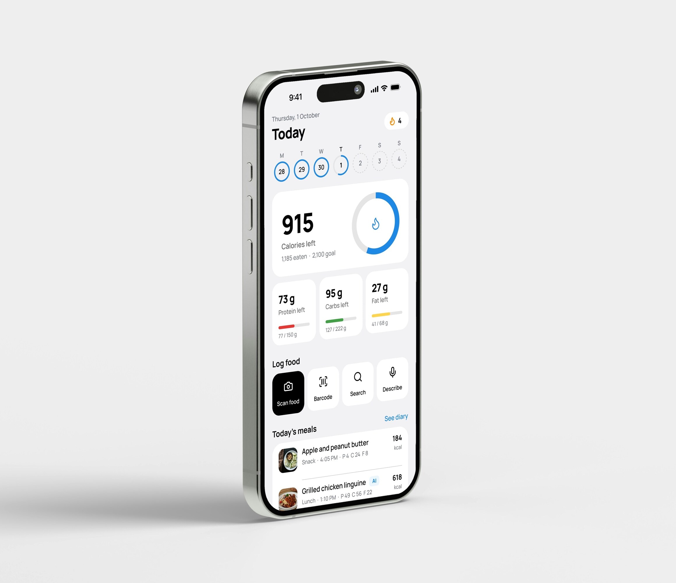 Fitness AI Today screen